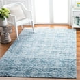 thumbnail image 2 of SAFAVIEH Martha Stewart Isabella Diamond Area Rug, Denim Blue/Ivory, 6'7" x 6'7" Square, 2 of 8
