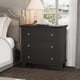 thumbnail image 1 of Negra 3 - cajón de madera cómoda con exquisite metal handles: a moderno almacenamiento chest para dormitorio, sala de estar, hallway, y entrada, 1 of 7