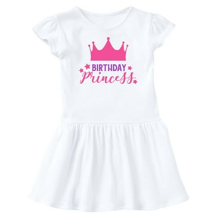 

Inktastic Birthday Princess Crown Stars - Pink Purple Gift Baby Girl Dress