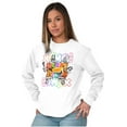 thumbnail image 3 of XOMG POP Merry Go Round Song Cover Women Plus Size Long Sleeve Tee Brisco Brands 2X, 3 of 5