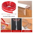 thumbnail image 3 of MoHern Safety Corners and Edge Protectors for Cabinets, Tables, Drawers，Baby Proofing, 9.8ft Clear Edge Protector Strip., 3 of 7