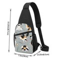 thumbnail image 3 of Xecao's Funny Beagle Active Dog Print Sling Bag: A Versatile Chest, Shoulder, and Crossbody Backpack for Casual Days Out, Perfect for Both Men and Women, 3 of 6