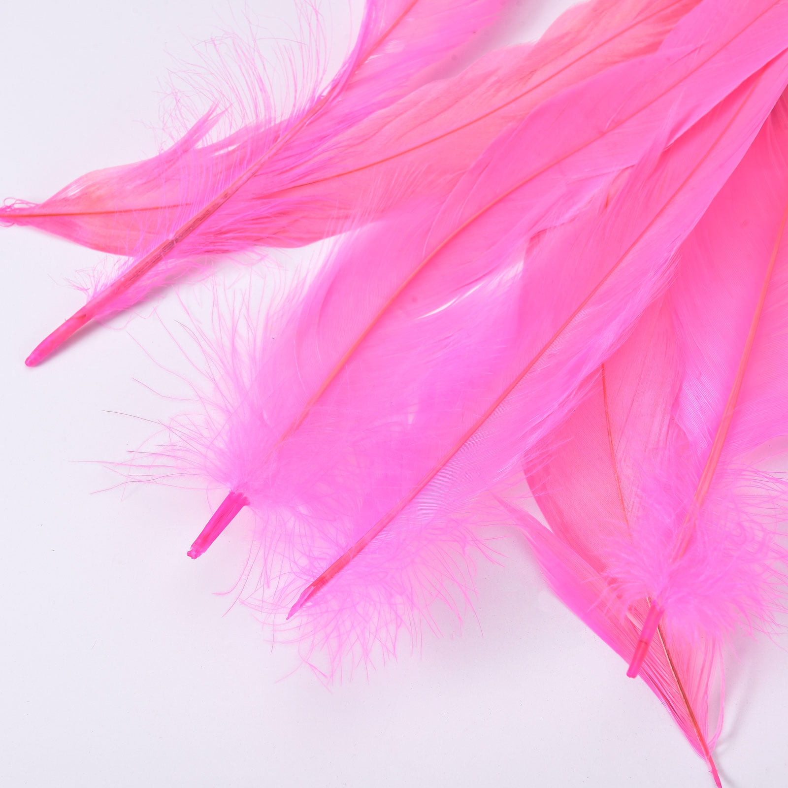 Hot Pink/Fuchsia Ostrich Feathers Wholesale BULK DISCOUNT DOZEN PROMS12-14  inch 12 Pieces Wedding Centerpieces Crafts performance art DOZEN Bulk  distributor