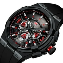 MINI FOCUS Sport Men Quartz Watches Silicone Strap Waterproof Chronograph Date Luminous Wristwatch