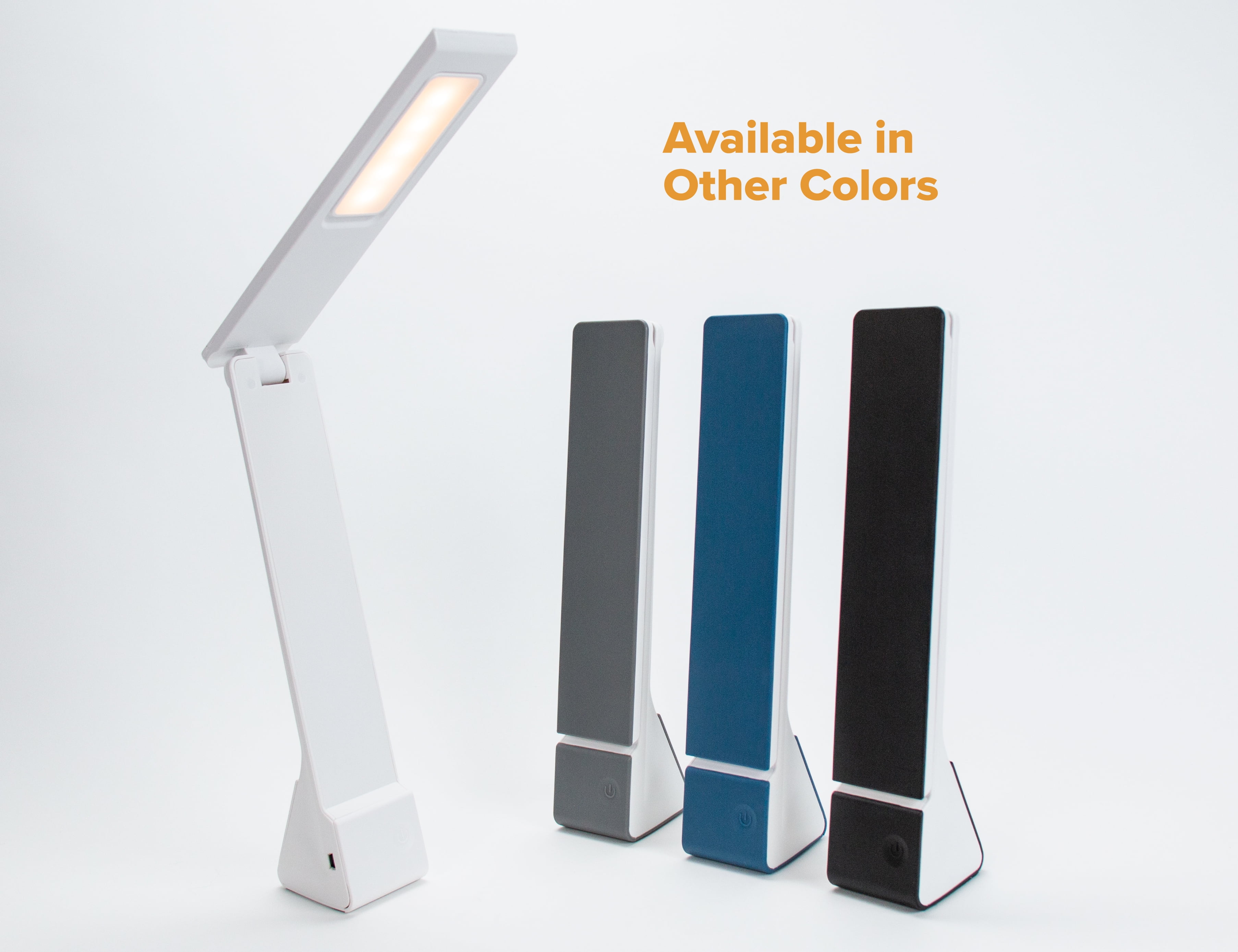 Bostitch Rechargable Battery Led Desk Lamp, 3 Color Temperatures, Flip Open, Blue (KT-VLED1810-BLUE)
