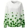 thumbnail image 4 of Pompotops Blouse Décontractée à Manches Longues Imprimée Mode pour la Saint-Patrick Col Rond Pull-Over en Solde, 4 of 5