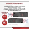 thumbnail image 6 of Goodman 2.5 Ton 15.2 SEER2 92% 80000 BTU Natural Gas Furnace & Air Conditioner System - R32, Single Stage, Horizontal | Central Split, Evaporator Cased Coil, AC/Heating Unit, 6 of 9