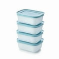 thumbnail image 1 of Tupperware Plastic Essentials Freezer Mates Shallow 4 Piece Container Set - 450Ml - Food Storage - Easy To Stack & Organise - Durable & Reusable - Airtight Lid - Great For Leftovers & Reduce Waste, 1 of 2