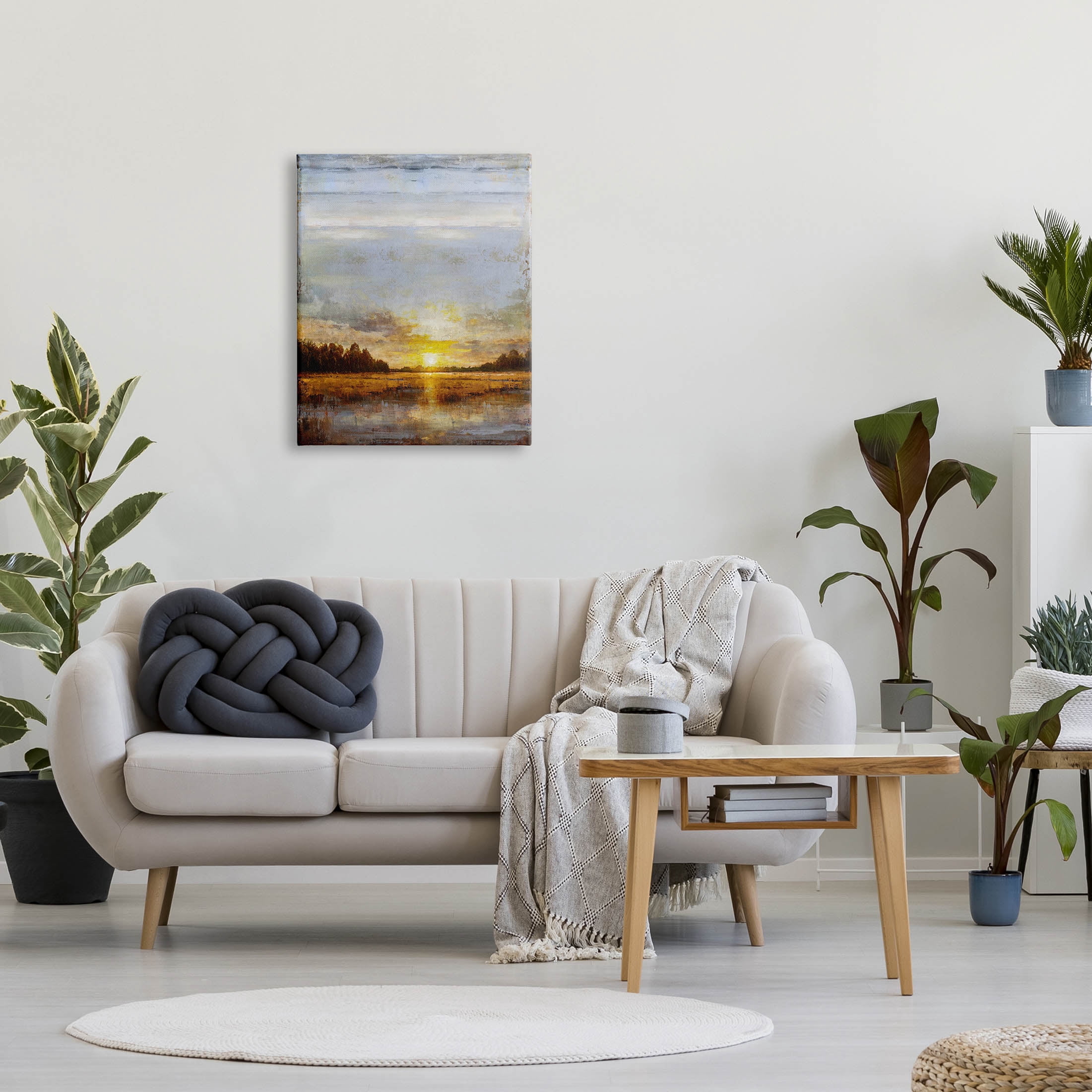 Stupell Industries Weathered Sunset Nature Scenery Graphic Art Gallery Wrapped Canvas Print Wall Art, Design by Eric Turner