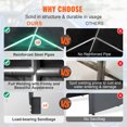 thumbnail image 3 of VEVOR Carport Car Canopy Garage Shelter Tent 10x20ft with 8 Poles for Auto Boats, 3 of 9