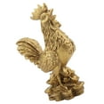 thumbnail image 1 of Coq en Laiton Pur Symbole de Chance Richesse Décoration Feng Shui Maison Bureau, 1 of 7