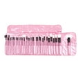 thumbnail image 2 of PINK Pro 32Pcs Pouch Bag Case Superior Soft Cosmetic Makeup Brush Set Kit, 2 of 6