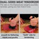 thumbnail image 4 of Reversible Meat Tenderizer, 3-in-1 Dual Sided Meat Tenderizer And Pounder, Burger Press Patty Maker Marinating Prep Tool, 4 of 5