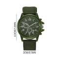 thumbnail image 2 of Hearth & Gear Men's Hand Canvas Rubber Strap Precise Timing Men's Fashion Leisure Business Hand Precise Timing Watch Smart Watch Rechargeable Wristwatch The Small Dial Smart Watch with Step Counter, 2 of 5