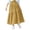 Yellow, variant on Eltusu Girls Skirts, Long-Length Pleated Cotton Elastic Waistband Casual Skirts Light Blue Size 10-12T