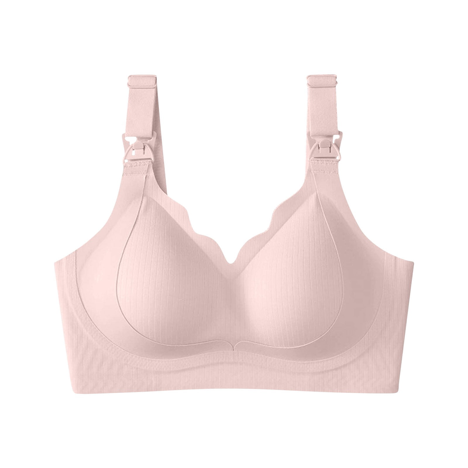 Nursing Bras for Breastfeeding, Jelly Strip Lift Support Maternity Bra, Seamless Soft Wirefree Pregnancy Bra