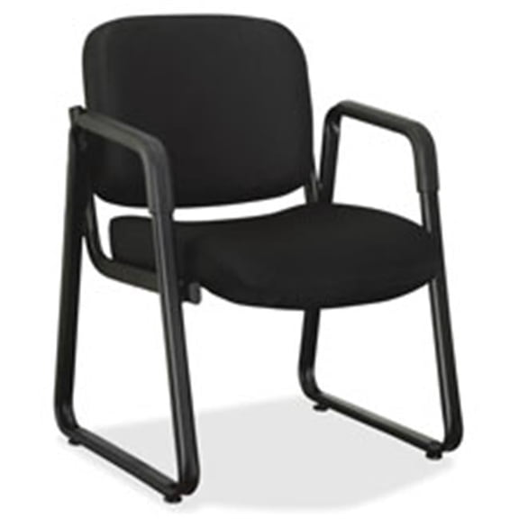 Guest Chair, 24.75 in. x 26 in. x 33.5 in., Black Fabric