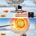 thumbnail image 4 of Calefactor a propano QIOMALA de 30,000 BTU con doble cabezal para exteriores, 4 of 7