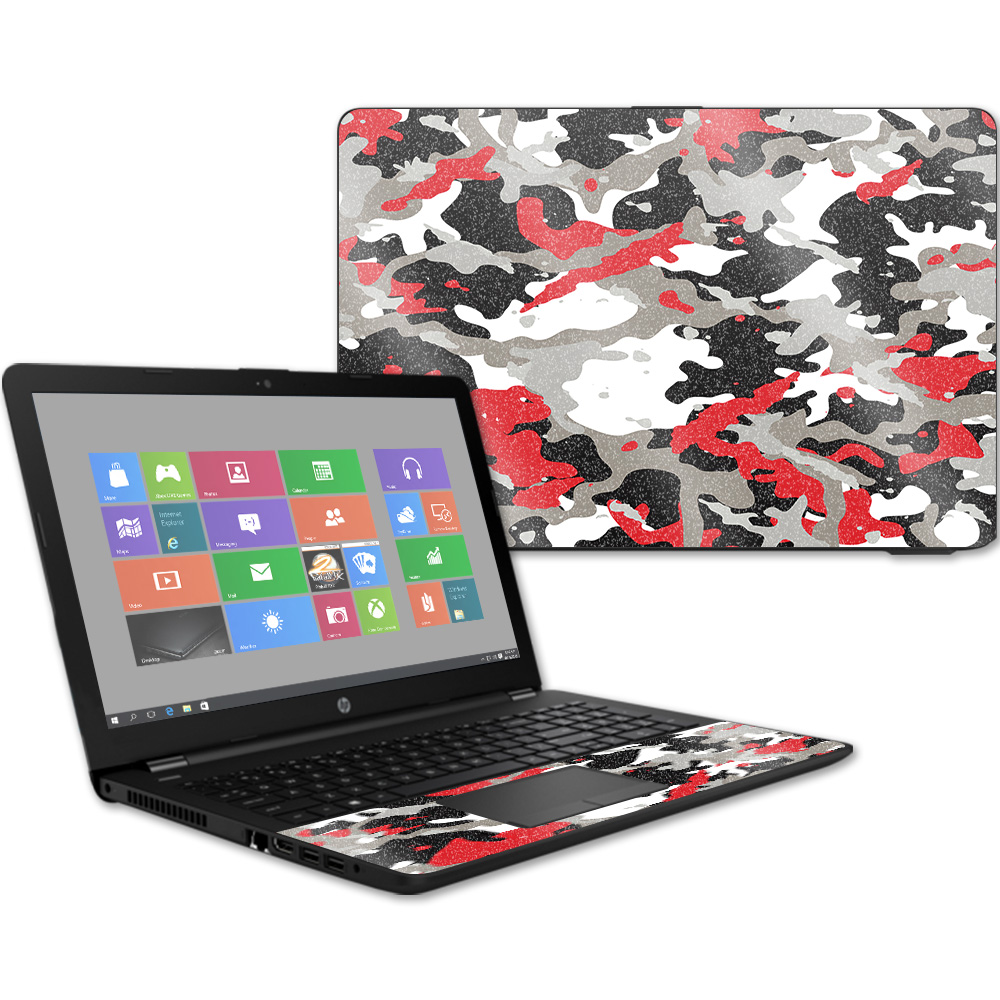 Glossy Glitter Skin For HP 15t Laptop 15.6" (2017) Camo Collection