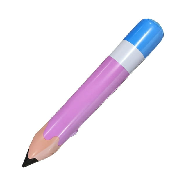 segolike Inflatable Pencil Balloon 70cm Crayon Balloon for Classroom Celebration Room Pink