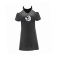 thumbnail image 4 of Vestido de verano con hombros descubiertos para mujer, vestido de verano sencillo y a la moda para fiesta y oficina , xxl, 4 of 7