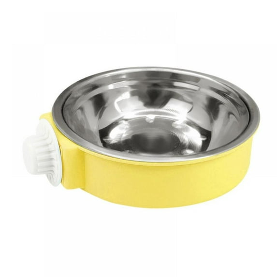 Topumt Pet Crate Bowl Removable Stainless Steel Cage Hanging Water Food Bowl For Cats Dogs And Other Small Pets