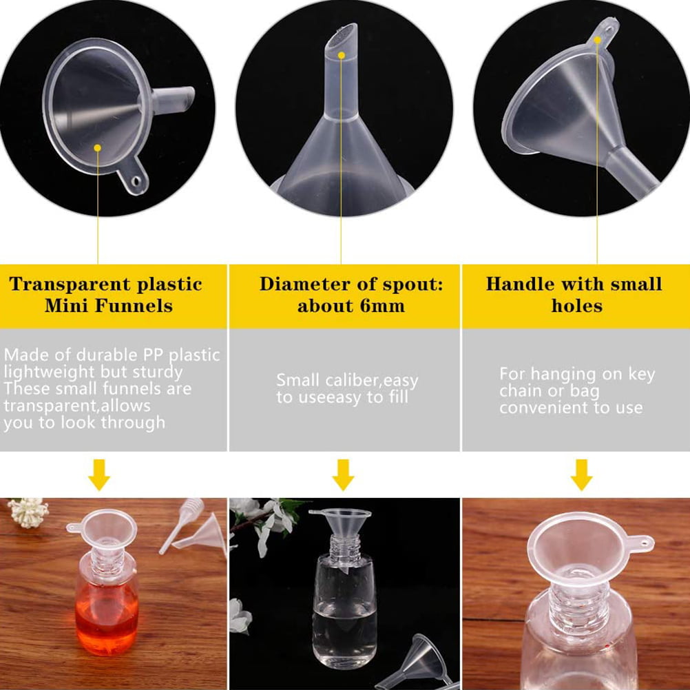 Lot Plastic Small Funnels For Perfume Mini Liquid Essential - Temu