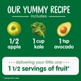 thumbnail image 5 of (12 pack) Happy Baby Organics Clearly Crafted, Stage 2 Apple, Kale & Avocado Organic Baby Food, 4oz Pouch, 5 of 12