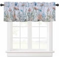 thumbnail image 2 of Kitchen Curtains Valances for Small Windows, Summer Ocean Life Short Curtain Valance for Living Room, Sea Turtles Starfish Seaweed Rod Pocket Blinds Window Printed Drapes 1 Panel 54x18 Inch, 2 of 6