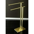 thumbnail image 5 of Kingston Brass SCC6037 Freestanding Double Towel Rack  Brushed Brass, 5 of 5