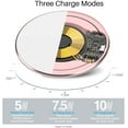 thumbnail image 2 of Mini Wireless Charger Thin Aviation Aluminum Computer Numerical Control Technology Fast Charging Pad Rose Color (NO AC Adapter), 2 of 7