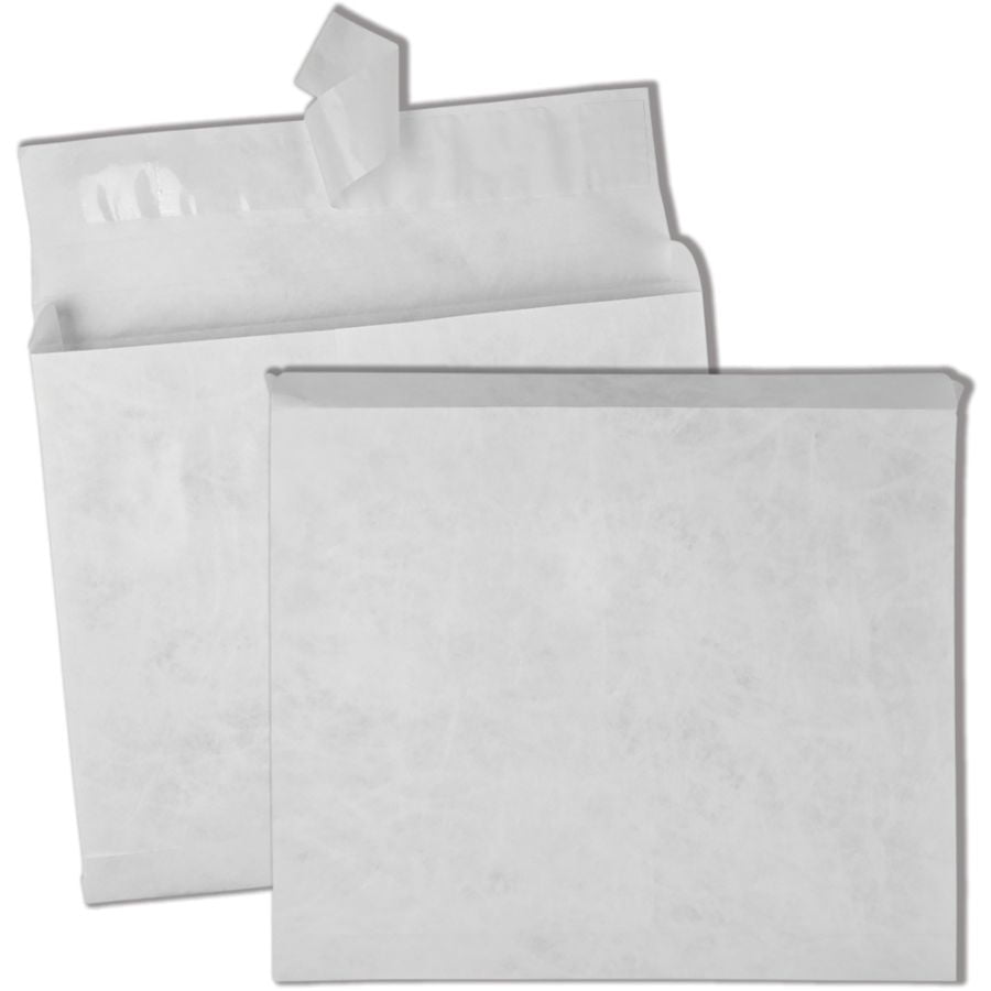 Quality Park® Tyvek® Expansion Envelopes, 10" x 13" x 2", 18 Lb, White, Carton Of 100