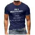 thumbnail image 1 of Men's T-shirt Graphic Text 3D Printing Street Casual Short Sleeve Button Down Printed Clothing Basic 4XL, 1 of 5