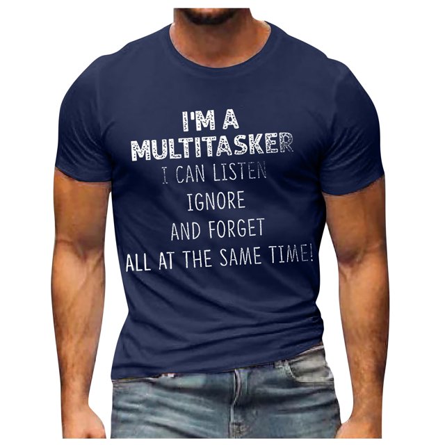 Men's T-shirt Graphic Text 3D Printing Street Casual Short Sleeve Button Down Printed Clothing Basic 4XL