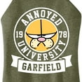 thumbnail image 3 of Garfield - Annoyed University - Juniors High Neck Tank Top, 3 of 5