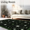 thumbnail image 2 of ODIKA 6'x9' Machine Washable Non-Slip Area Rug, Celestial Yuletide Comfort Non Slip Protective Flooring High Traffic Rug, Black, 739730, 2 of 7