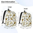 thumbnail image 2 of Easygdp Honey Durable Canvas Laptop Backpack,Water-Resistant,Adjustable Shoulder Strap,Large Capacity,Lightweight, Fits 15-17in Laptops for School,Work,Travel-Small, 2 of 5