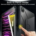 thumbnail image 5 of JETech Rotating Case for iPad Pro 12.9-Inch (2022/2021/2020/2018) with Pencil Holder, 360 Degree Rotation Protective Stand Cover Clear Back, Auto Wake/Sleep (Space Gray), 5 of 7