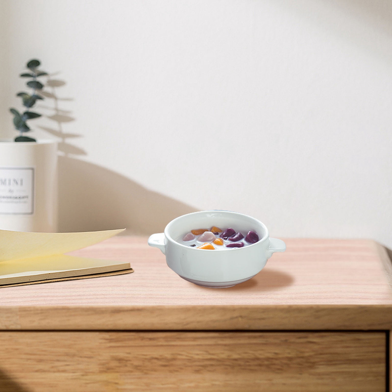 LEORX 2Pcs Steam Egg Bowls for Households and Restaurants in Ceramic