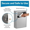 thumbnail image 4 of Sanitary Napkin Disposal - Stainless Steel, ADA Compliant, 1.2 Gallon, Wall Mount, 4 of 7