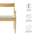 thumbnail image 3 of Solara Dining Armchairs Set of 2 in Natural Heathered Weave Beige, 3 of 10