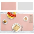 YALFJV Desk Pad Protector Mat Dual Side PU Leather Desk Mat Large