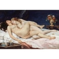 thumbnail image 2 of Gustave Courbet 24x17 Black Ornate Framed Double Matted Museum Art Print Titled: Sleep (1866), 2 of 5
