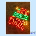 thumbnail image 2 of Handmadetneonsign Let There Be Peace On Earth Neon Sign, Merry Christmas Wall Art, Xmas Winter Home Decor 74089, 2 of 5