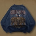 thumbnail image 3 of Retro Chicago Football Sweatshirt, Vintage Bears 90s Crewneck, Old School Game Day Football Sweater, 3 of 4
