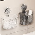 thumbnail image 1 of Xihbxyly Organizador de Pared con Ventosa, Gran Capacidad, Instalación Sin Perforaciones, Plástico Duradero, Ideal para Baño, Cocina, Oficina, Ahorra Espacio, 18,5 X 16,6 X 10,8 Cm., 1 of 6