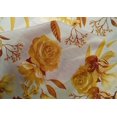 thumbnail image 4 of oneOone Cotton Silk Yellow Fabric Leaves & Rose Watercolor Quilting Supplies Print Sewing Fabric By The Yard 42 Inch Wide, 4 of 4