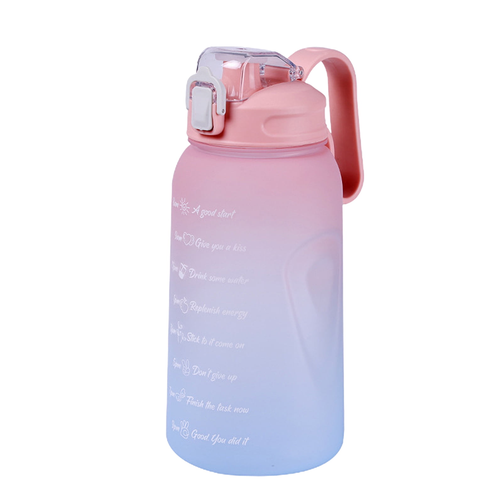 FaLX 2000ml Water Bottle with Time Marker - Motivational, Leak-proof ...