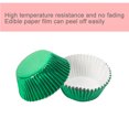 thumbnail image 4 of Toystoory Nuevo 100 piezas de papel de aluminio dorado/plateado/rojo/morado/verde para hornear muffin cup cake wrappers case Herramientas y accesorios para hornear verde Toystoory HA0096-03B, 4 of 6
