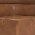thumbnail image 5 of Sunpan Cornell 16.5" Modern Faux Leather Modular Corner Chair in Tobacco Tan, 5 of 9